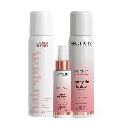 Serum + Spray de Brilho + Hair Spray